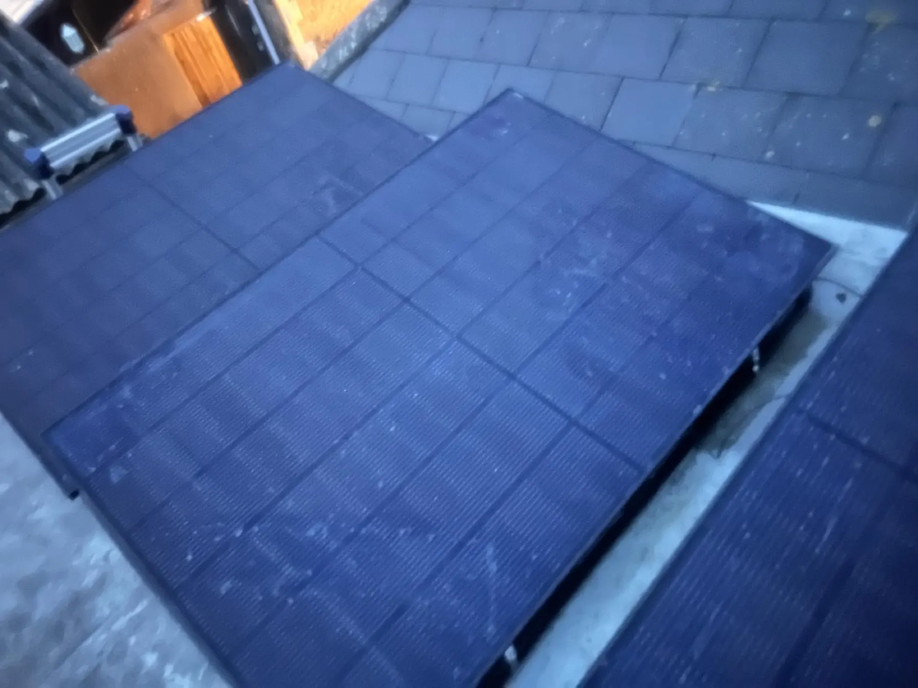 Solar panel installation on a roof in Wyke Regis, Dorset