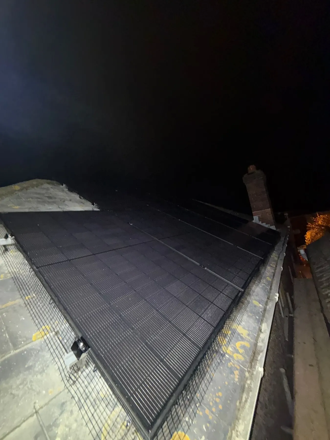 Solar panel installation on a roof in Blandford Forum, Dorset
