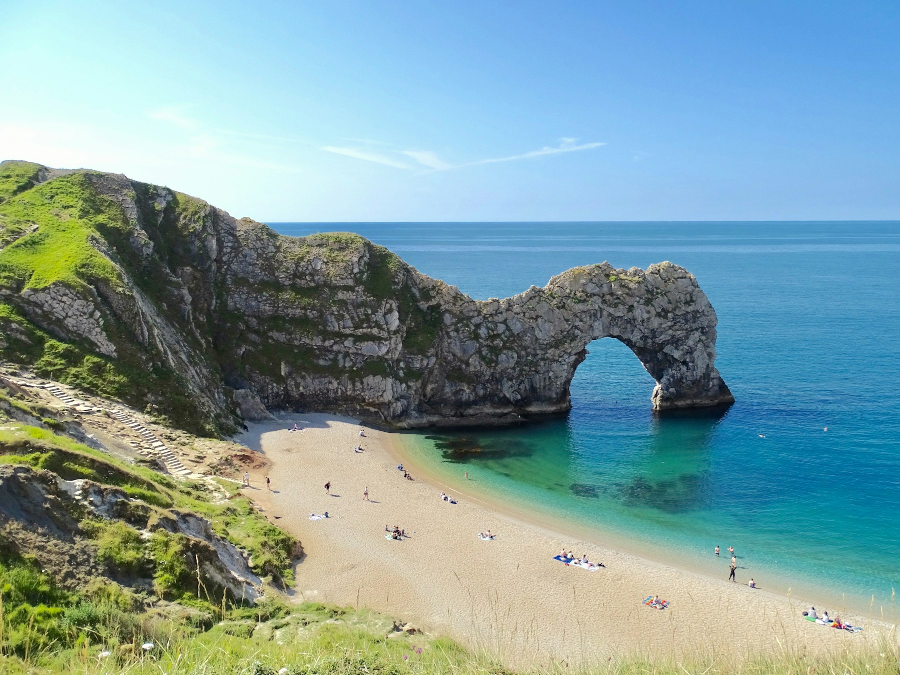 The Jurassic Coast near Durdle Door, Dorset